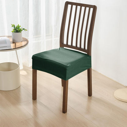 100% Waterproof Jacquard Dining Chair Seat Cushion Cover, Green - HOKIPO | Har Ghar ka Humsafar