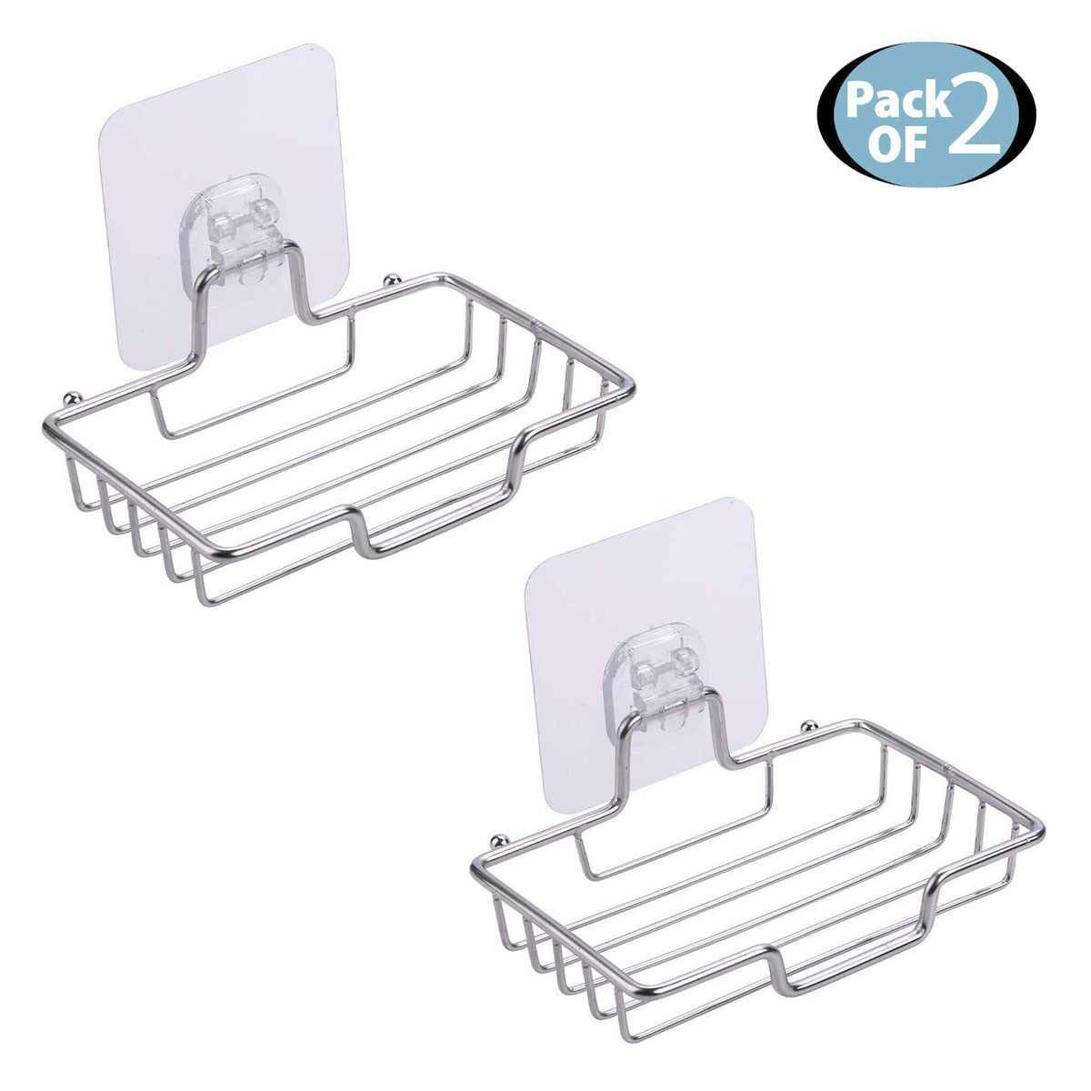 Buy wall mounted soap stand​ for kitchen and bathroom | Pack of 2 |HOKIPO