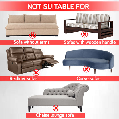 Sofas which are not suitable for elastic sofa cover