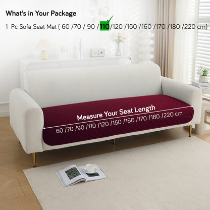 HOKIPO Waterproof Quilted Mats, Burgundy