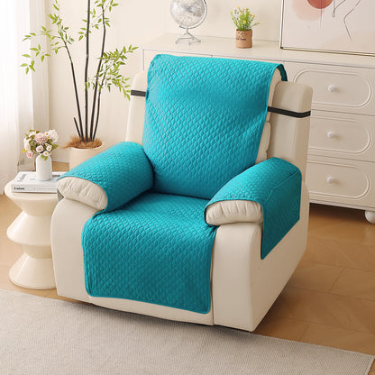 Quilted Recliner Mats for 1 Seater Recliner Sofa, Teal