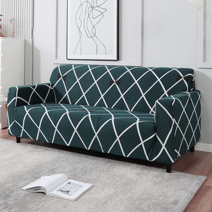Teal Diamond stretchable 3 seater sofa cover​s