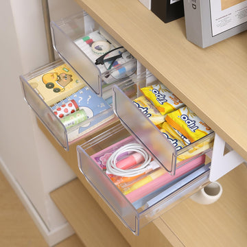 2-Tier Self-Adhesive Under Desk Drawer Online