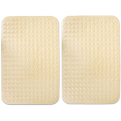 PVC Shower Mat Anti-Slip with Massage Acupressure Points, 58x88 cm, Beige