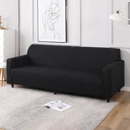 Elastic Stretchable Sofa Cover, Black