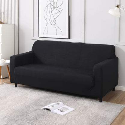 Elastic Stretchable Sofa Cover, Black