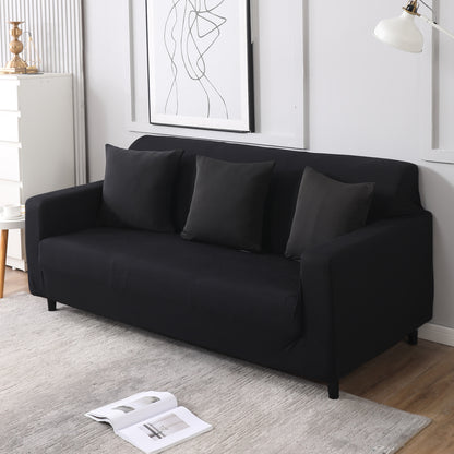 Elastic Stretchable Sofa Cover, Black