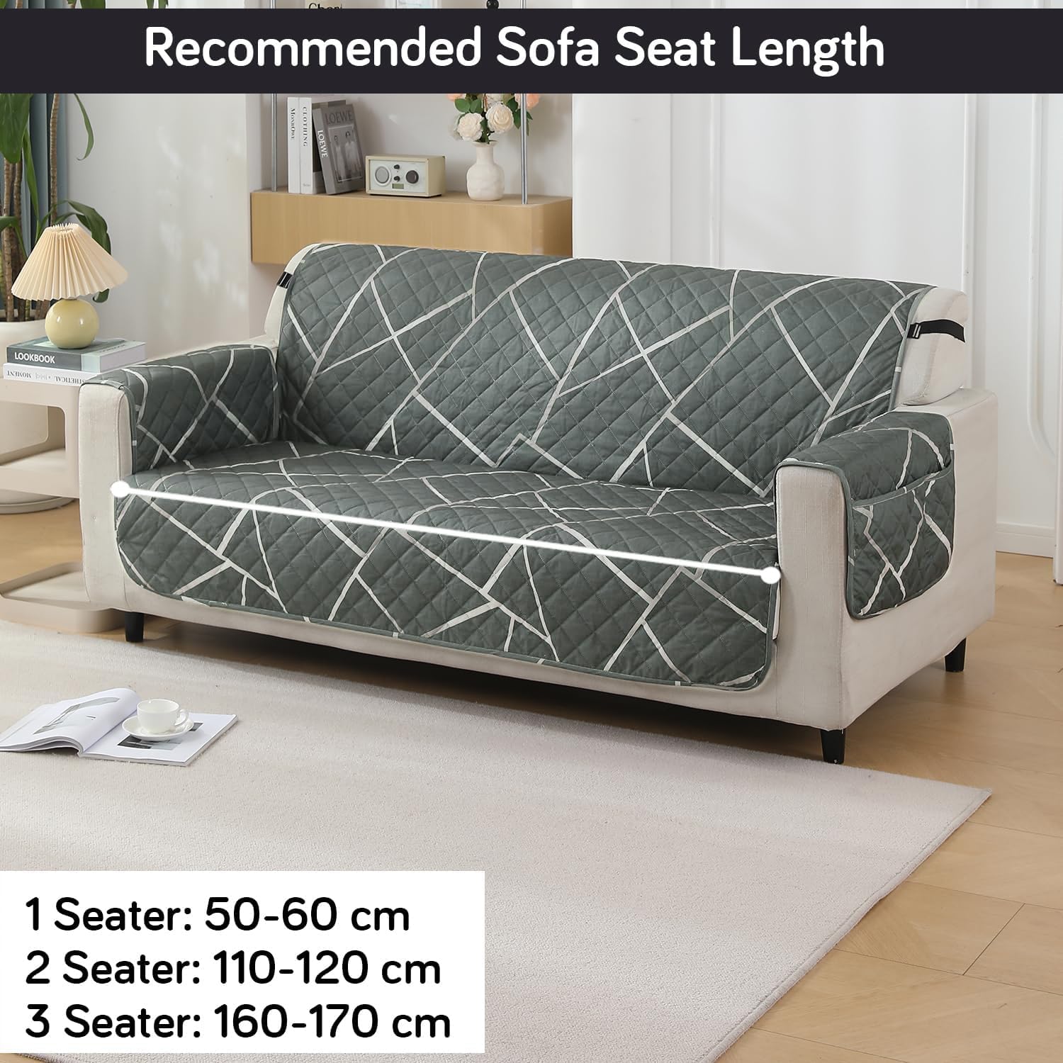How to measure the size of 3 seater sofa for quilted waterproof sofa cover Guide