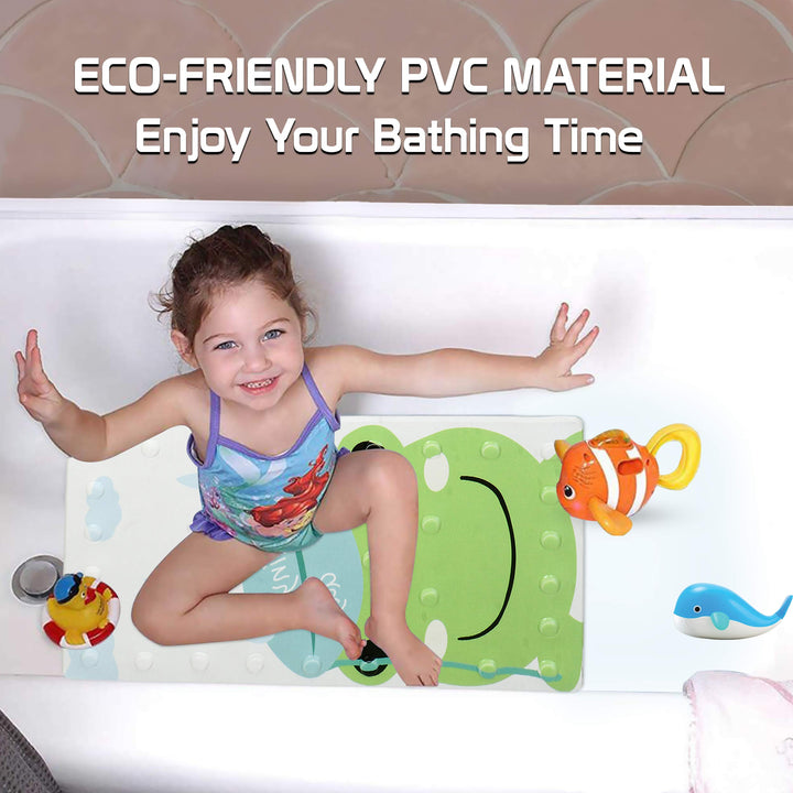Anti Slip Mats for Baby Bathtub and Kids Shower Area, 40x70 cm, Frog