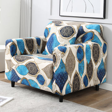 Egyptian Art Print stretchable single sofa cover