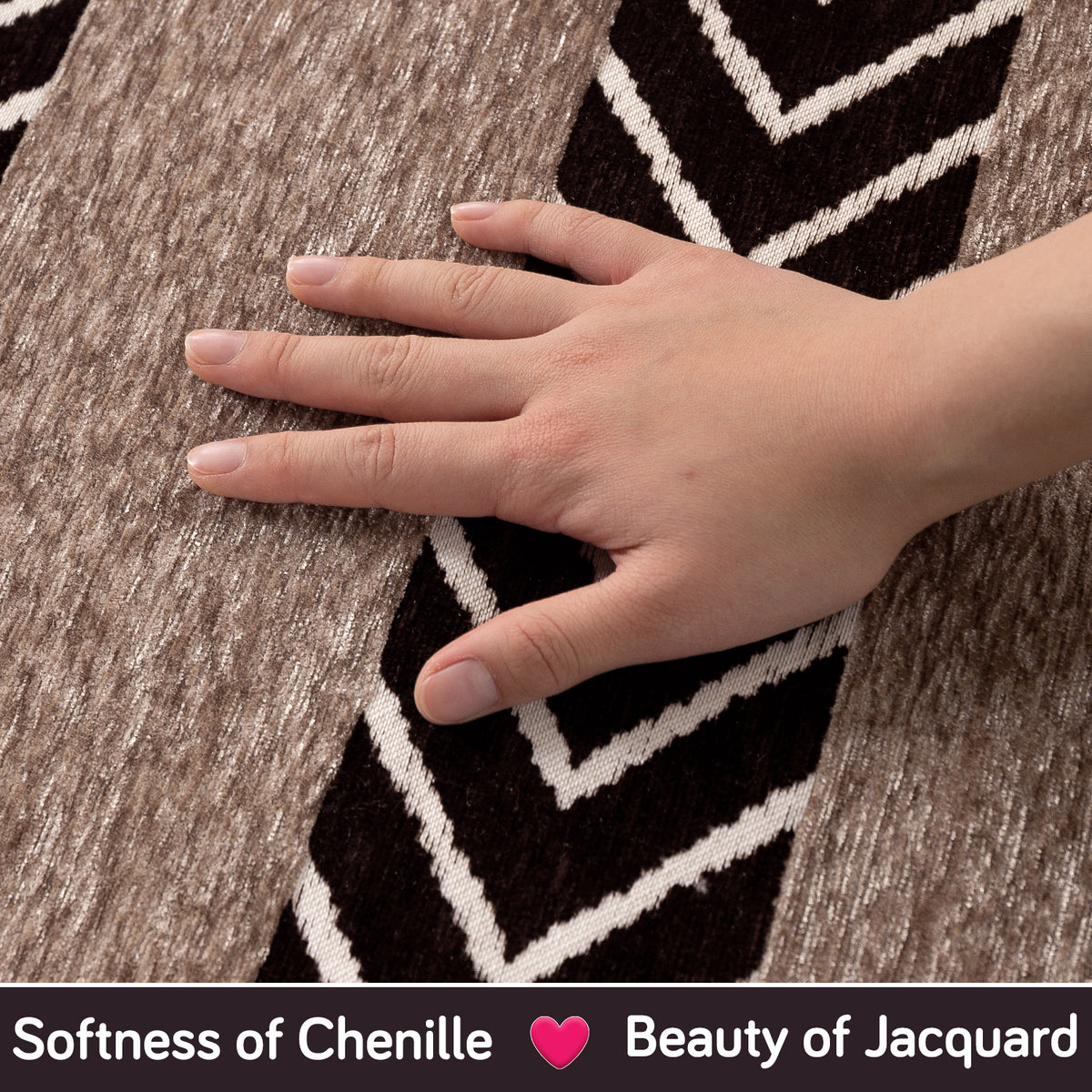Serene Curves Sofa Cover Mat, Nomad Chevron