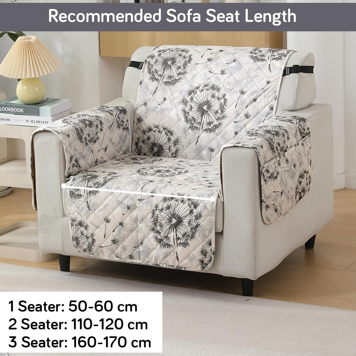 How to measure the size of 1 seater sofa for quilted waterproof sofa cover Guide