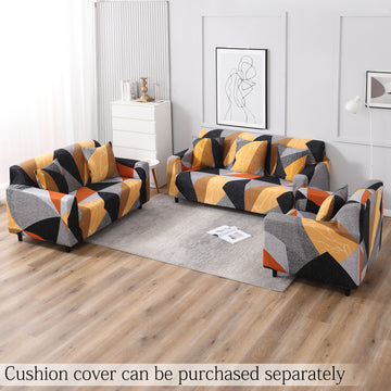 Multicolor Geometric Abstract elastic cushion cover& sofa cover sets for 1,2,3,4,5 & 7 seater sofas