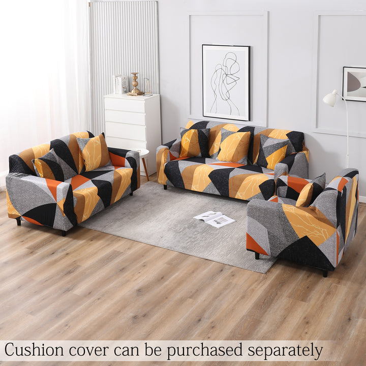 Multicolor Geometric Abstract elastic cushion cover& sofa cover sets for 1,2,3,4,5 & 7 seater sofas