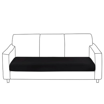 100% Waterproof Stretchable Seat Couch Cushion Cover for 1/2/3 Seater, Black