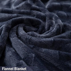 AC Fleece Blanket Queen, Dark Grey