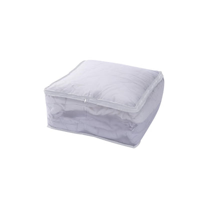 Foldable Clothes Organiser for Wardrobe and Closet Storage Bag - White