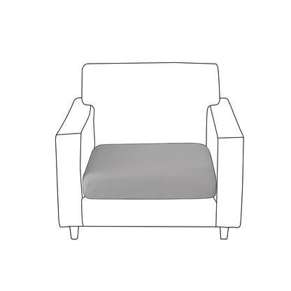100% Waterproof Stretchable Seat Couch Cushion Cover for 1/2/3 Seater, Light Grey