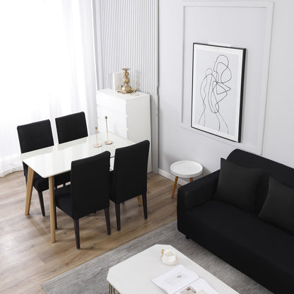 Elastic Stretchable Sofa Cover, Black