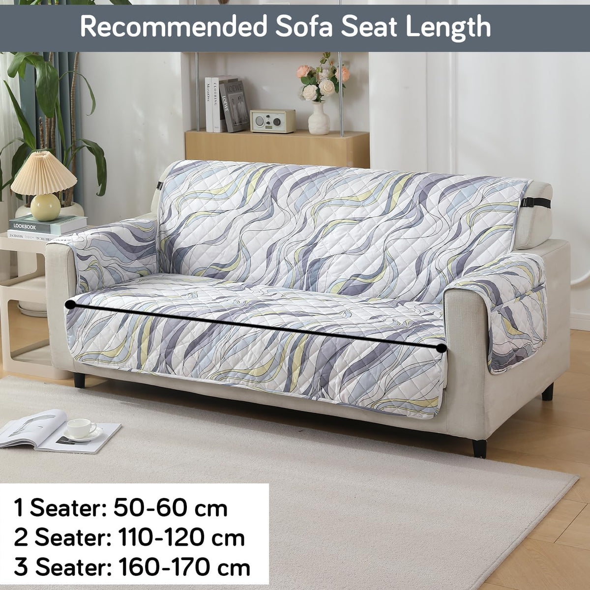 How to measure the size of 3 seater sofa for quilted waterproof sofa cover Guide