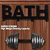 Metal Over The Door Hook Hanger for Clothes, Towel, Coat Hanging Hooks Rail, Black