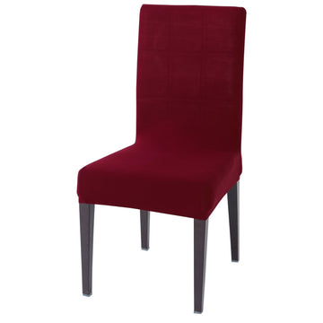 Maroon Print Chair covers set of 1 piece
