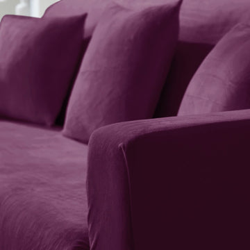 Purple velvet sofa ke cover