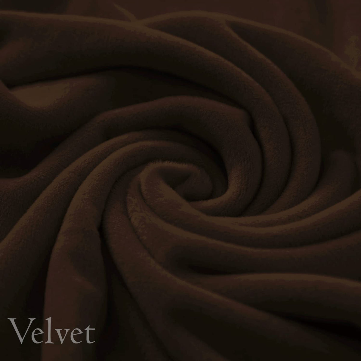 Elastic Stretchable Premium Velvet Dining Chair Cover, Brown