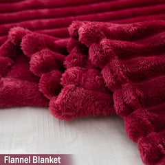 Fleece AC Blanket Queen, Maroon