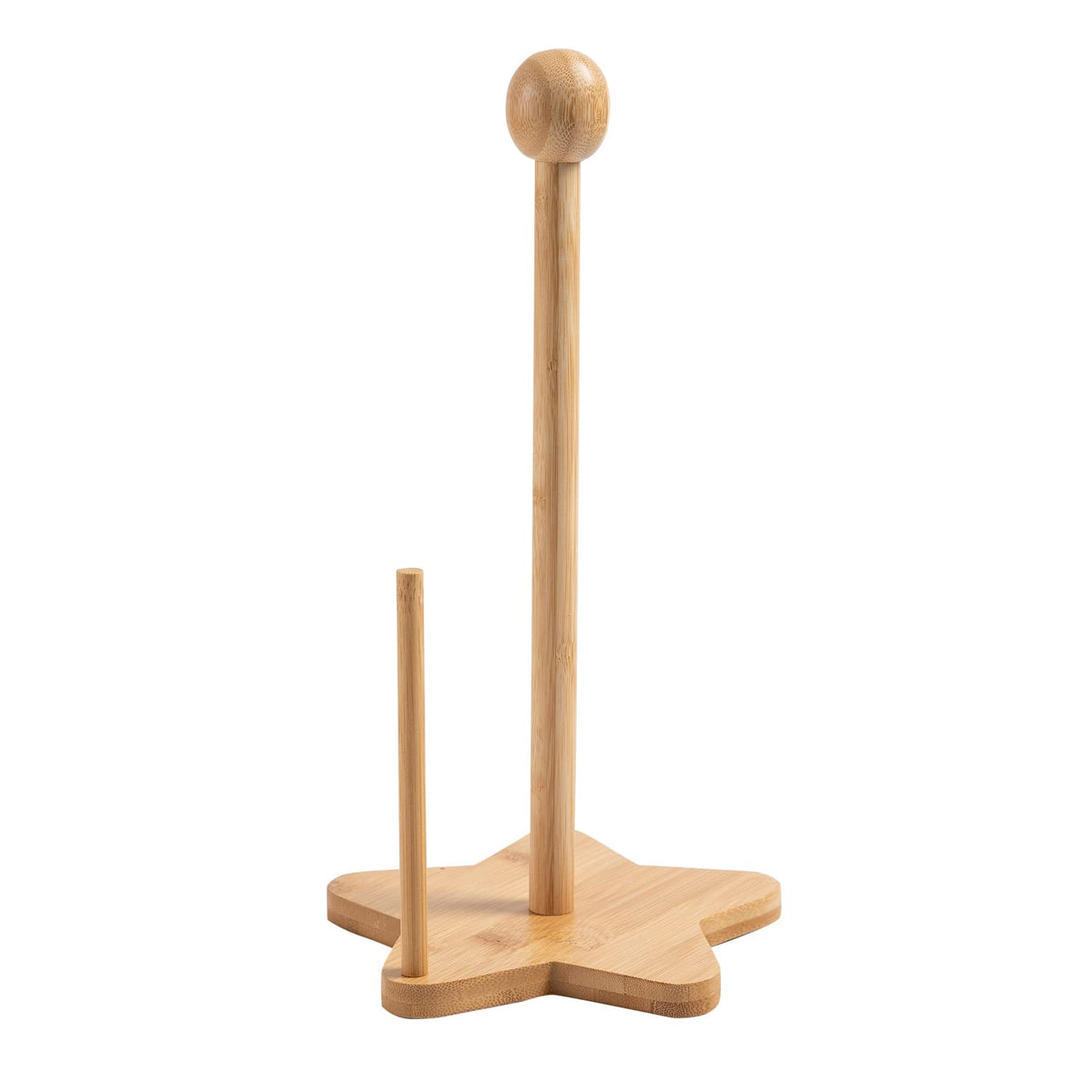 Bamboo Kitchen Tissue Roll Holder Paper Napkin Stand, 34x18x1.5 cm