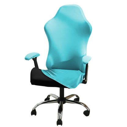 Gaming Stretchable Chair Cover for Computer Rotating Chair, Sky Blue