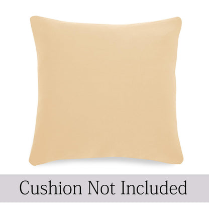 Fancy Plain Beige zippered cushion cover online