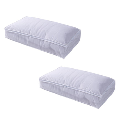 Foldable Clothes Organiser for Wardrobe and Closet Storage Bag - White