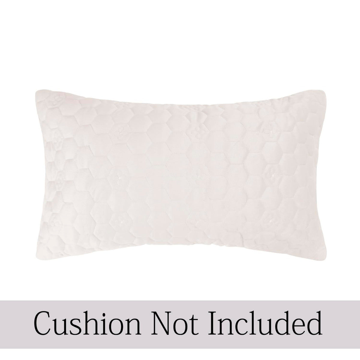 Buy Beige Colour Premium Zippered Hexagonal Texture Velvet Cushion Covers | Rectangular Pillows