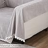 Chenille Sofa Couch Slipcover , Grey for 1/2/3 Seater