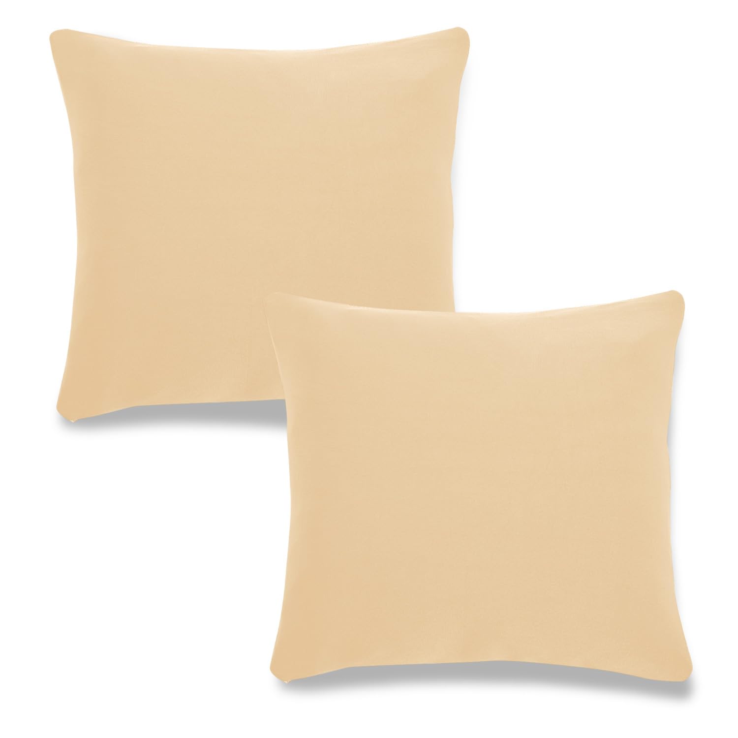 Cute Plain Beige square pillow covers online