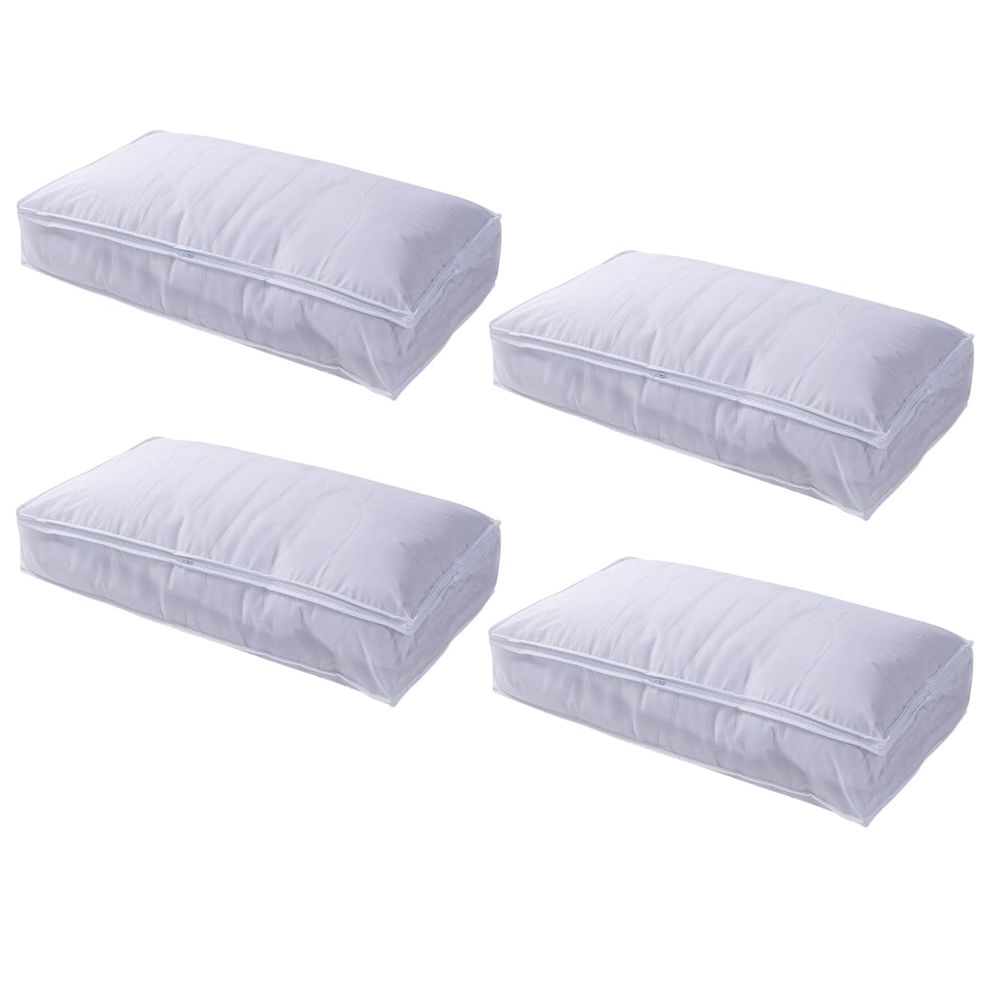 Foldable Clothes Organiser for Wardrobe and Closet Storage Bag - White