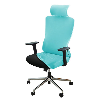 Office Chair Cover with Headrest and Stretchable Chair Seat Covers,Sky Blue