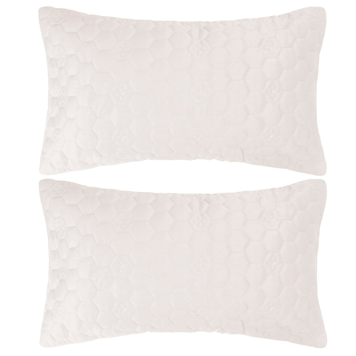 Buy Cute Beige colour Zippered Hexagonal Texture Velvet Cushion Covers