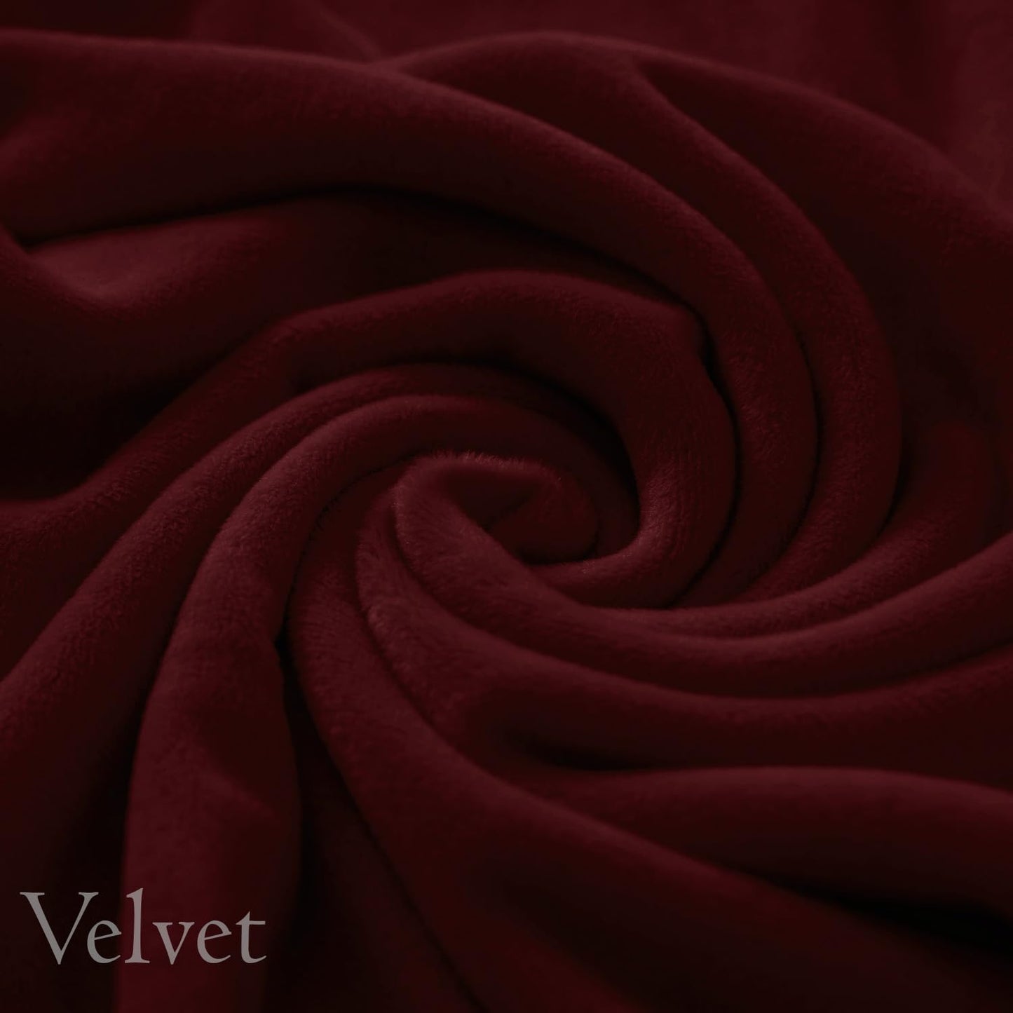 Elastic Stretchable Premium Velvet Dining Chair Cover, Burgundy