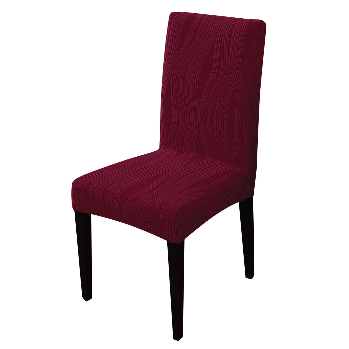Nestiva Series Stretchable Knitting Jacquard Chair Cover - Burgundy
