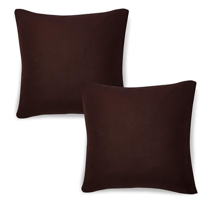 Elastic Stretchable Sofa Cover and Cushion Cover, Chocolate Brown