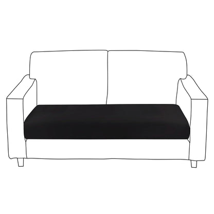 100% Waterproof Stretchable Seat Couch Cushion Cover for 1/2/3 Seater, Black