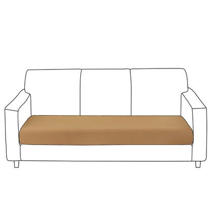 100% Waterproof Stretchable Seat Couch Cushion Cover for 1/2/3 Seater, Camel