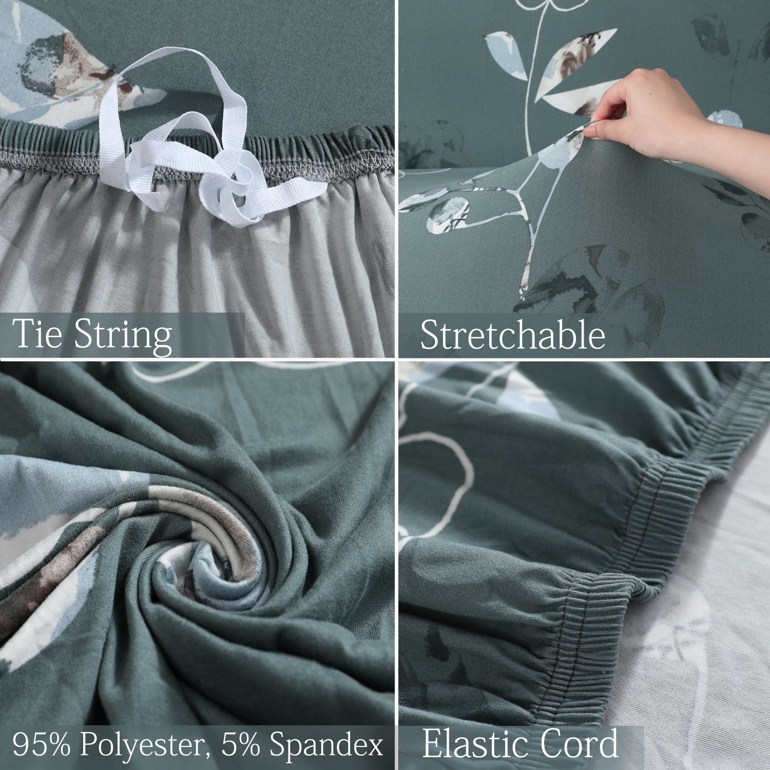 Features of Smokey Grey elastic sofa cover sets