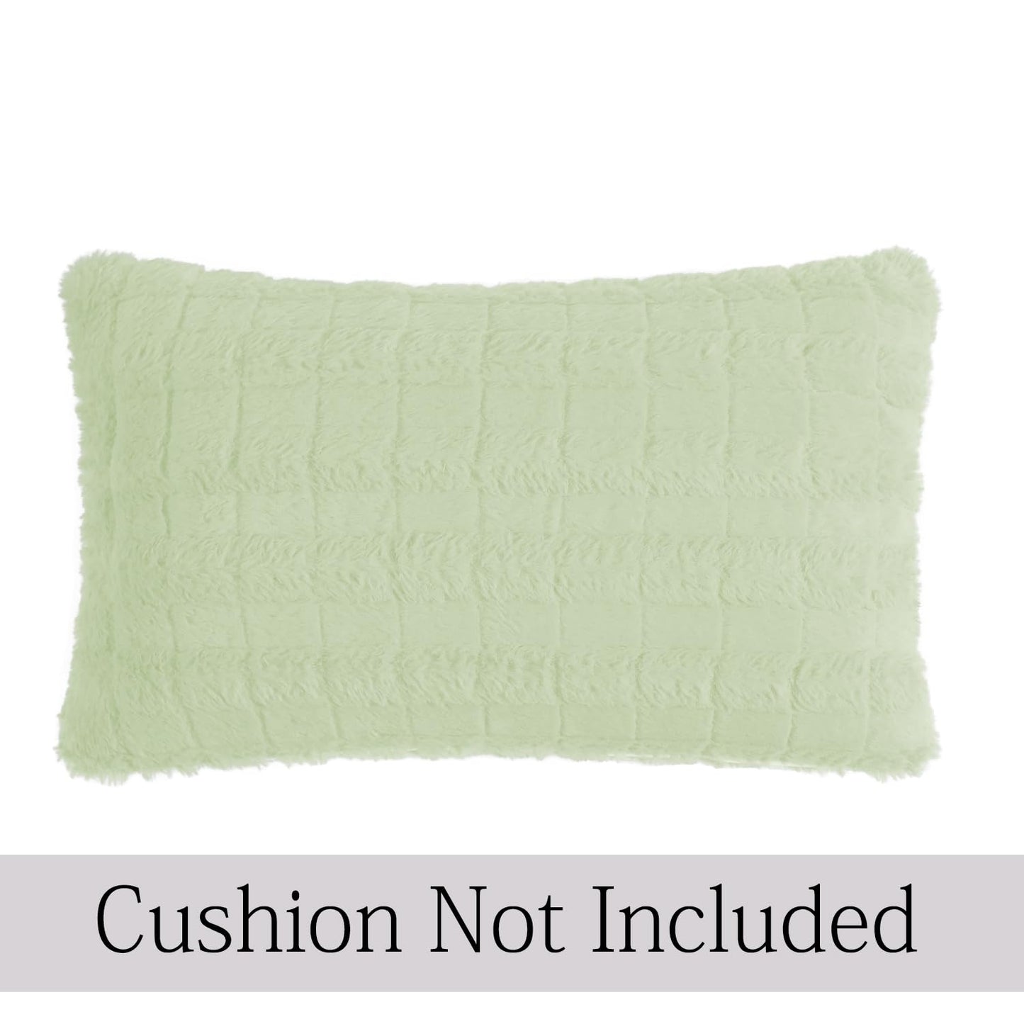 Buy Pastel Green Colour Premium Zippered Plush Cushion Covers | Rectangular Pillows