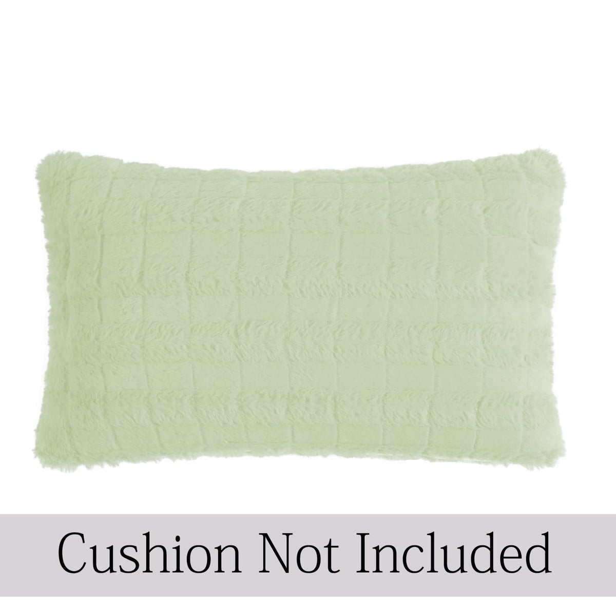Buy Pastel Green Colour Premium Zippered Plush Cushion Covers | Rectangular Pillows