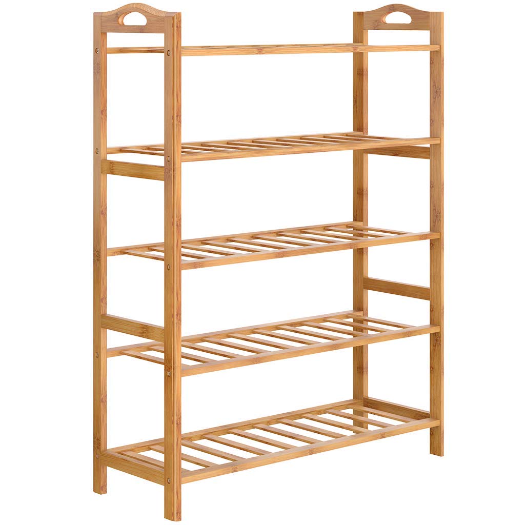 Bamboo 3/4/5 Tier Shoe Racks Slipper Stand Chappal Storage Organizer Utility Racks