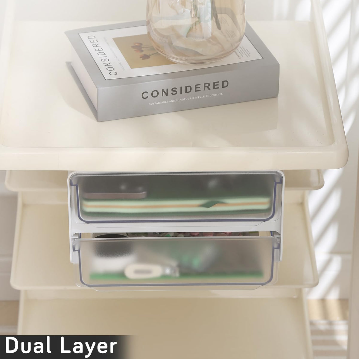 Double Layer Self Adhesive Drawer