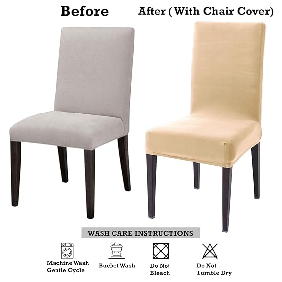 How to measure for stretchable dining chair cover